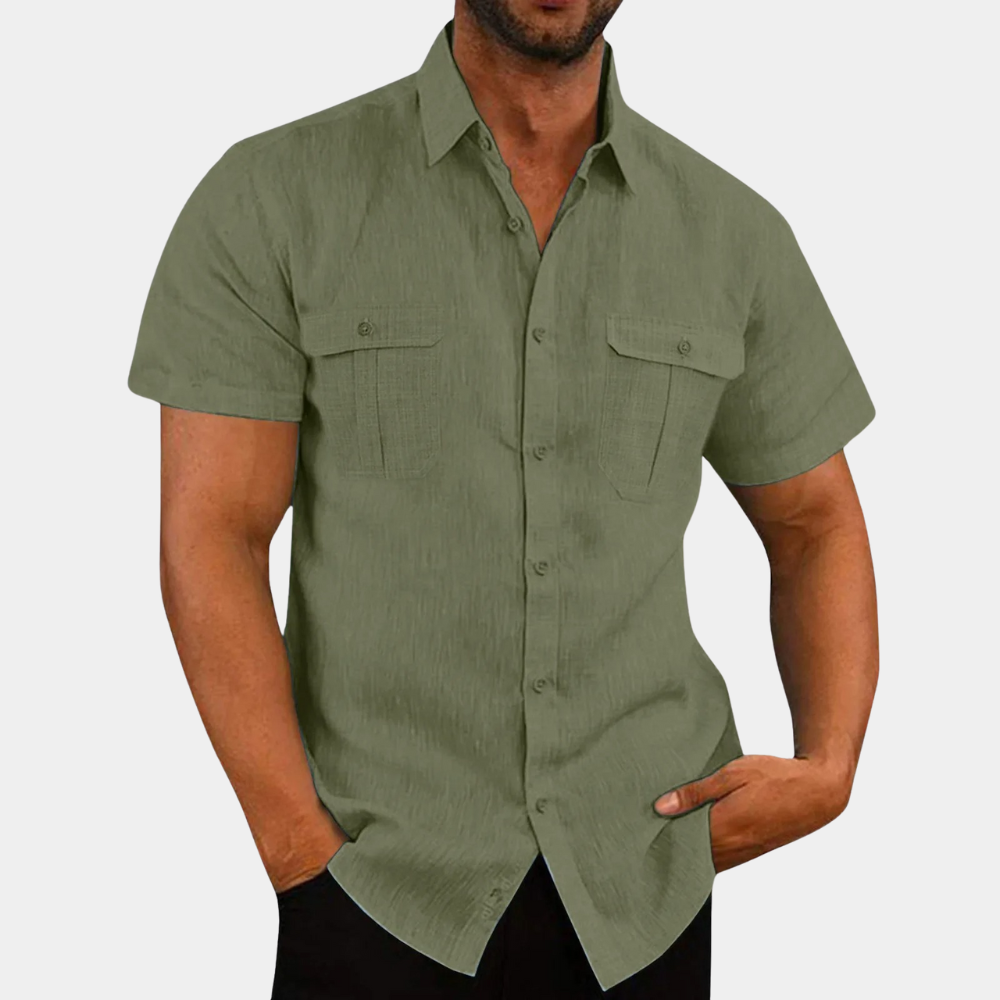 Men’s Linen Shirt | Short Sleeve | Lightweight & Functional