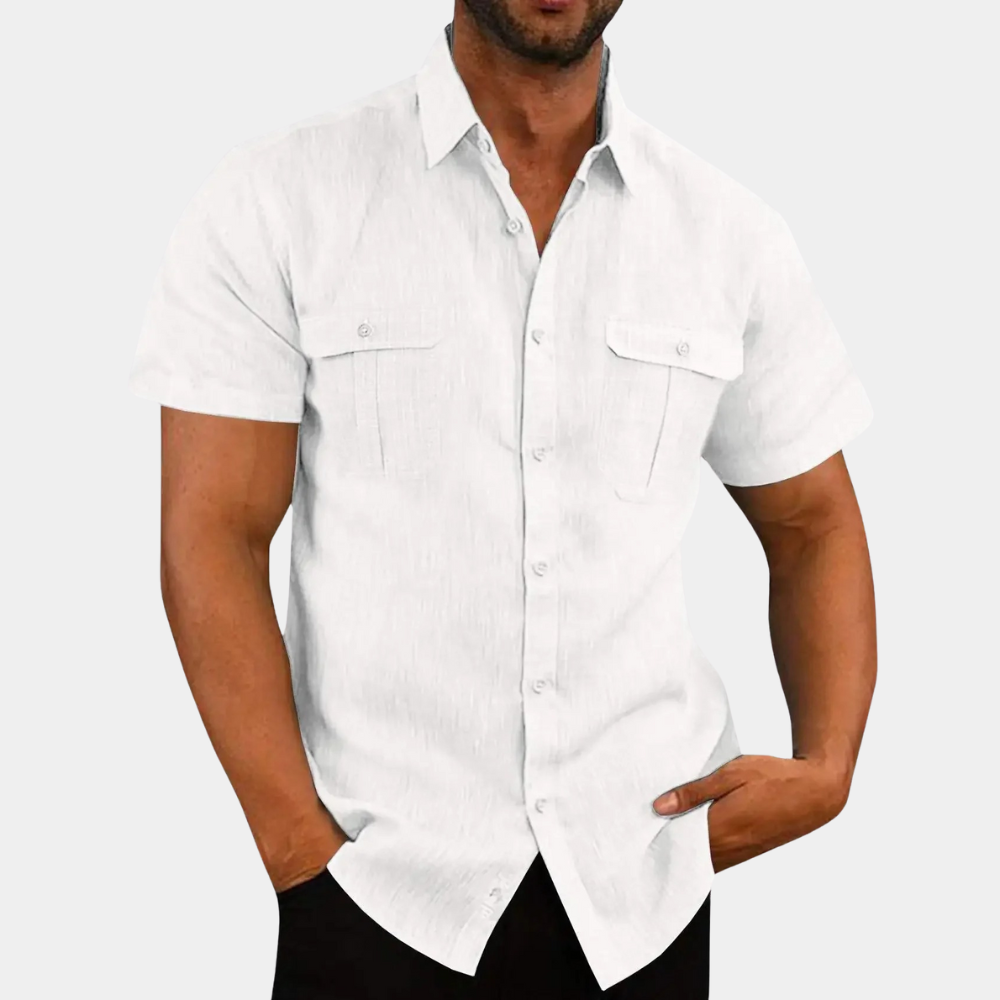 Men’s Linen Shirt | Short Sleeve | Lightweight & Functional