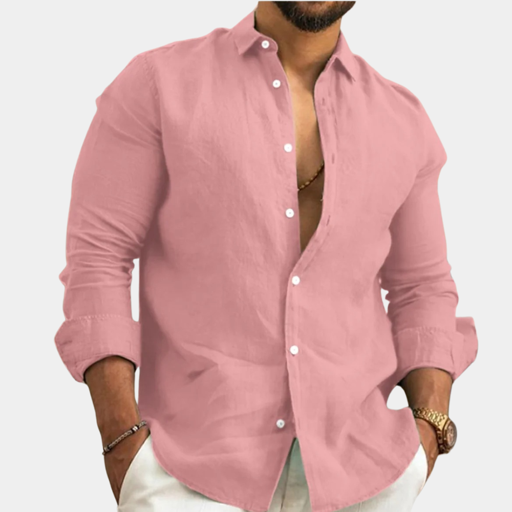 Men’s Linen Shirt | Long Sleeve | Lightweight & Breathable