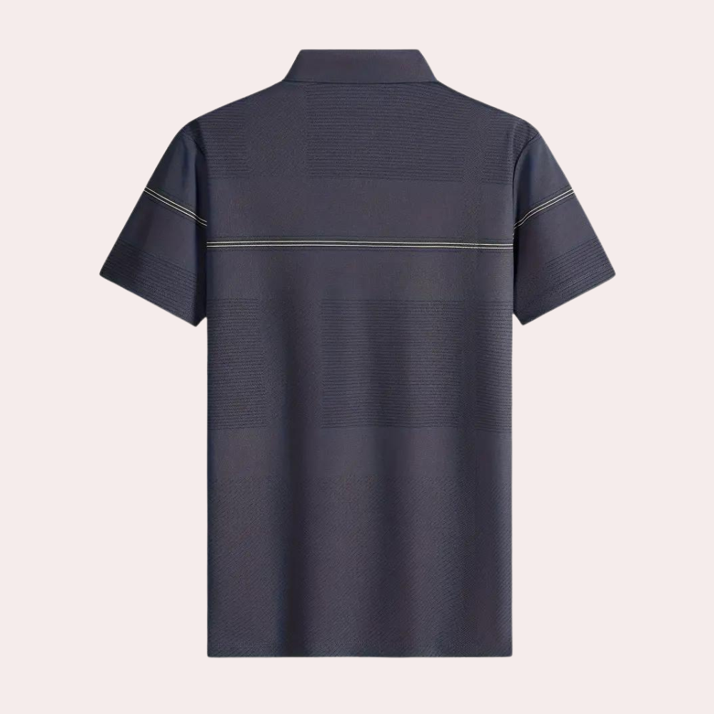 Men’s Striped Polo Shirt | Short Sleeve | Smart & Stylish