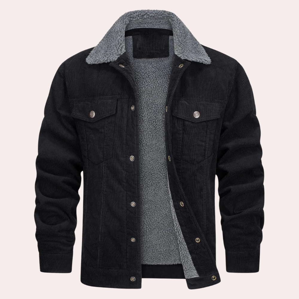 Sherpa-Lined Corduroy Jacket | Warm & Stylish | Classic Winter Wear