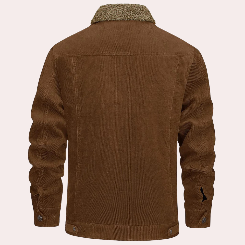 Sherpa-Lined Corduroy Jacket | Warm & Stylish | Classic Winter Wear