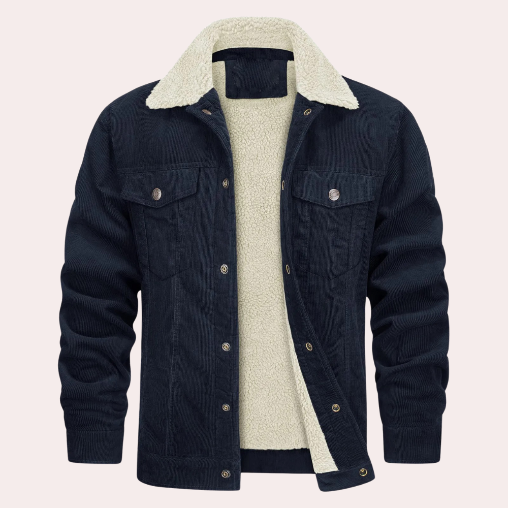 Sherpa-Lined Corduroy Jacket | Warm & Stylish | Classic Winter Wear