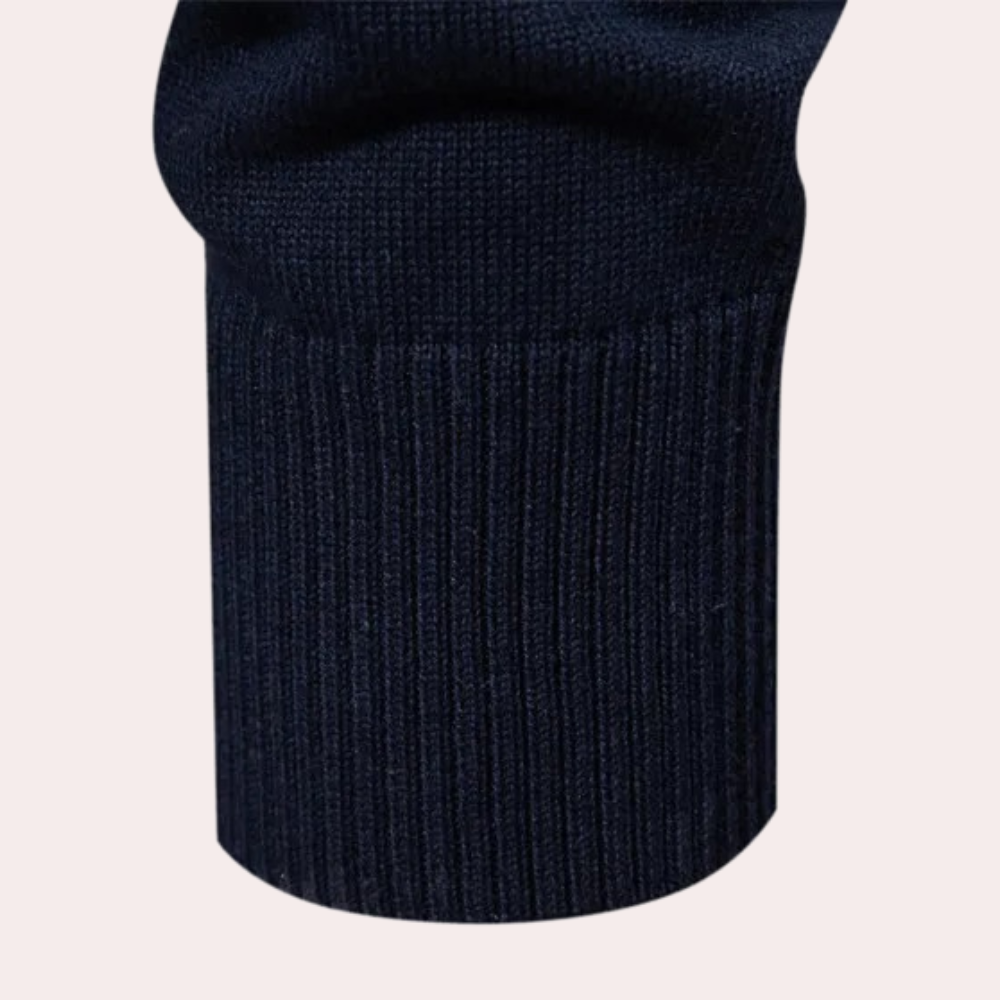 Men’s Textured Knit Polo Sweater | Classic & Stylish | Smart-Casual Essential