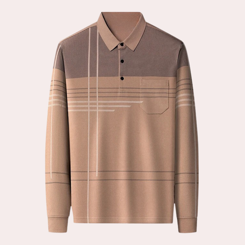 Men’s Long-Sleeve Polo Shirt | Modern & Stylish | Smart-Casual Essential