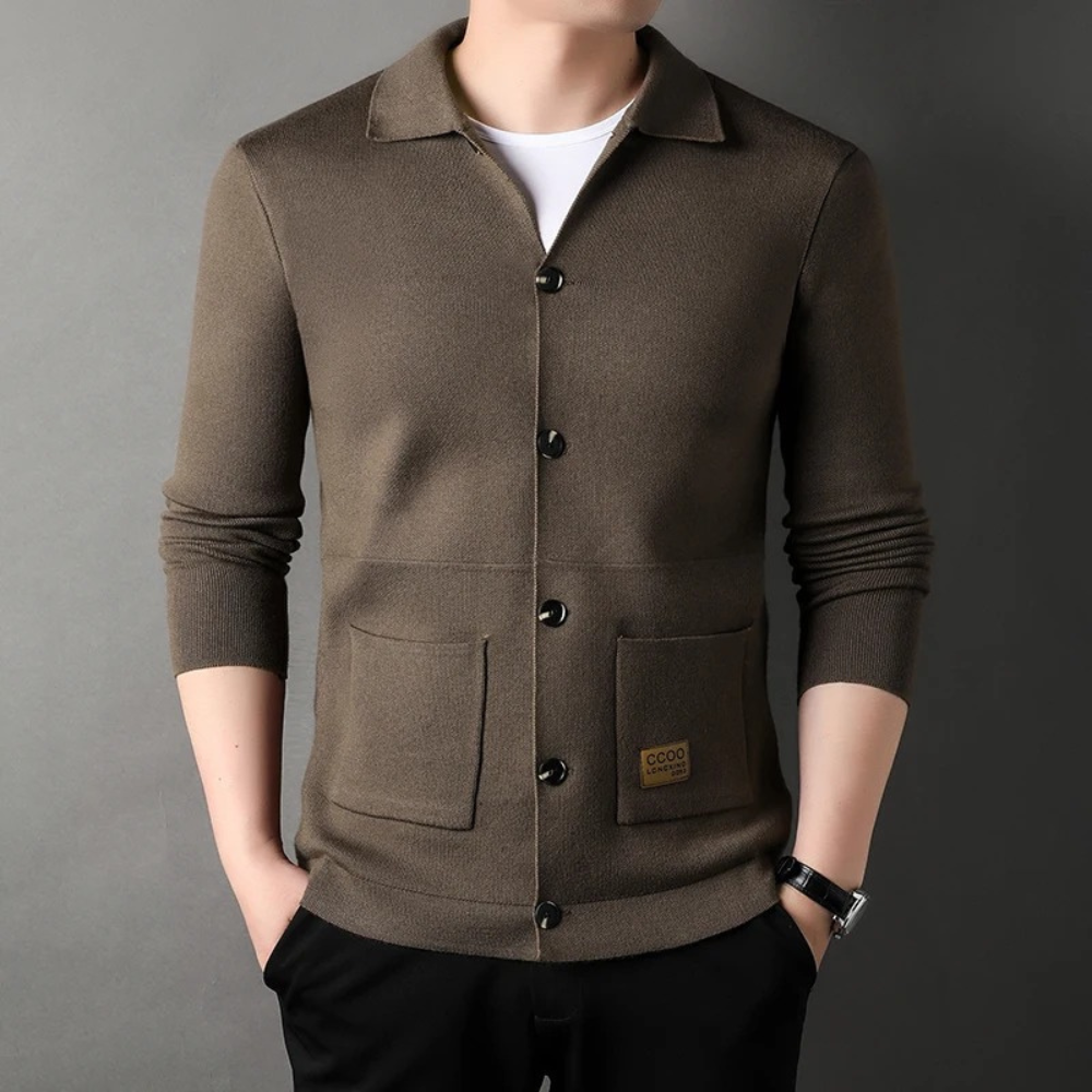 Men’s Knitted Cardigan | Slim Fit | Stylish & Comfortable