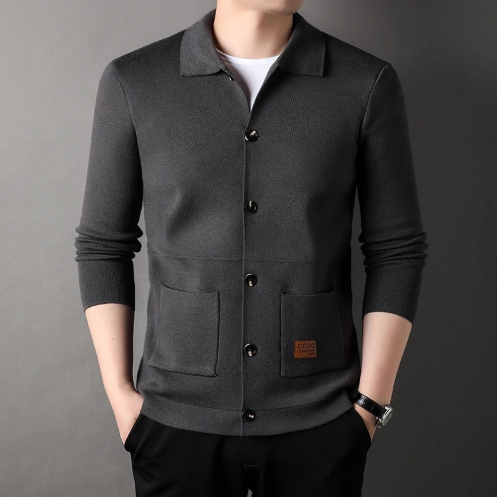 Men’s Knitted Cardigan | Slim Fit | Stylish & Comfortable