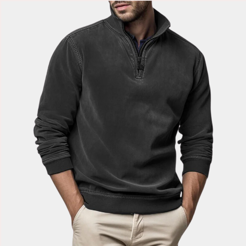 Men’s Half-Zip Fleece Pullover | Warm & Stylish | Casual Comfort