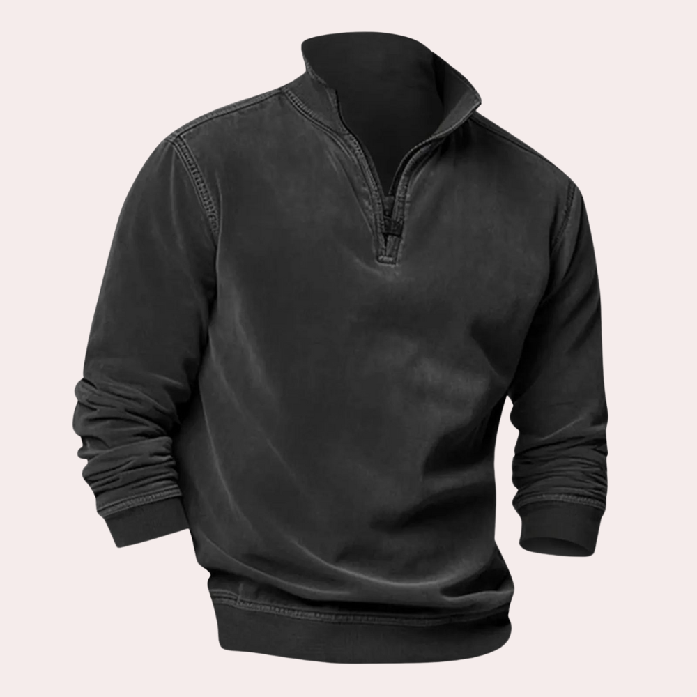 Men’s Half-Zip Fleece Pullover | Warm & Stylish | Casual Comfort