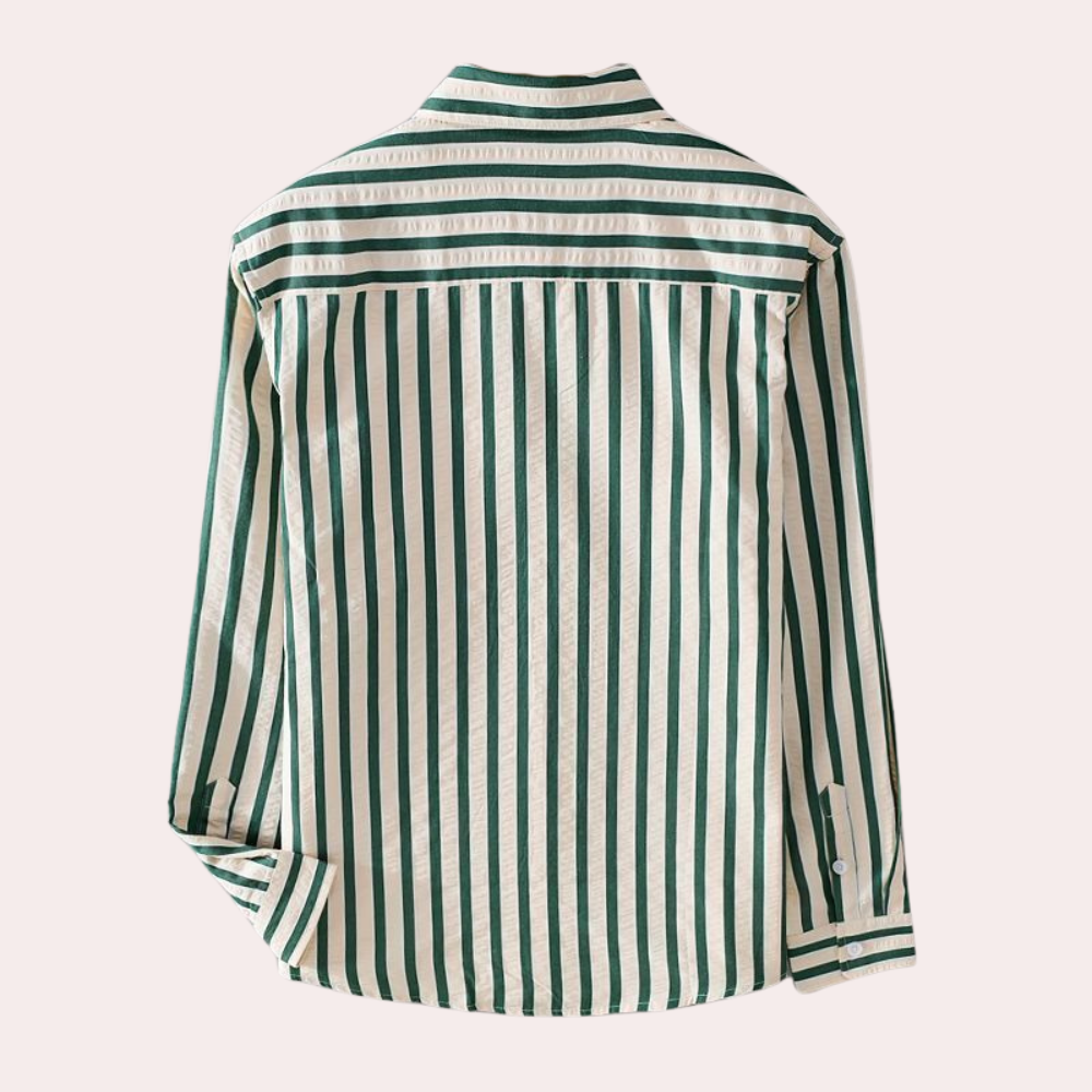 Men’s Striped Shirt | Long Sleeve | Classic & Stylish