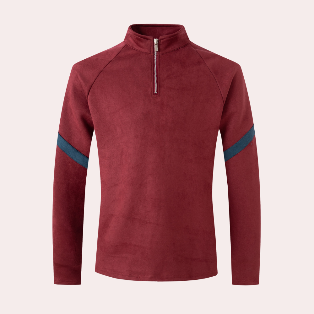 Men’s Half-Zip Fleece Pullover | Warm & Stylish | Sporty Casual Wear