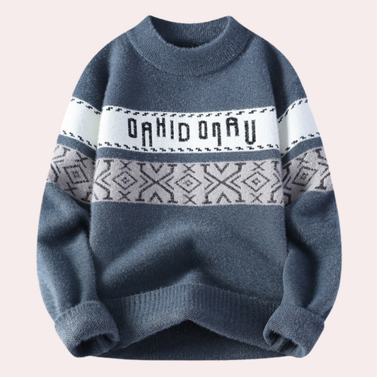 Men’s Nordic Knit Sweater | Warm & Stylish | Winter Casual Wear