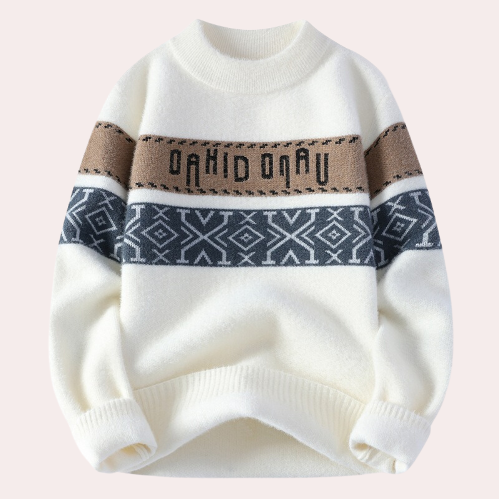 Men’s Nordic Knit Sweater | Warm & Stylish | Winter Casual Wear