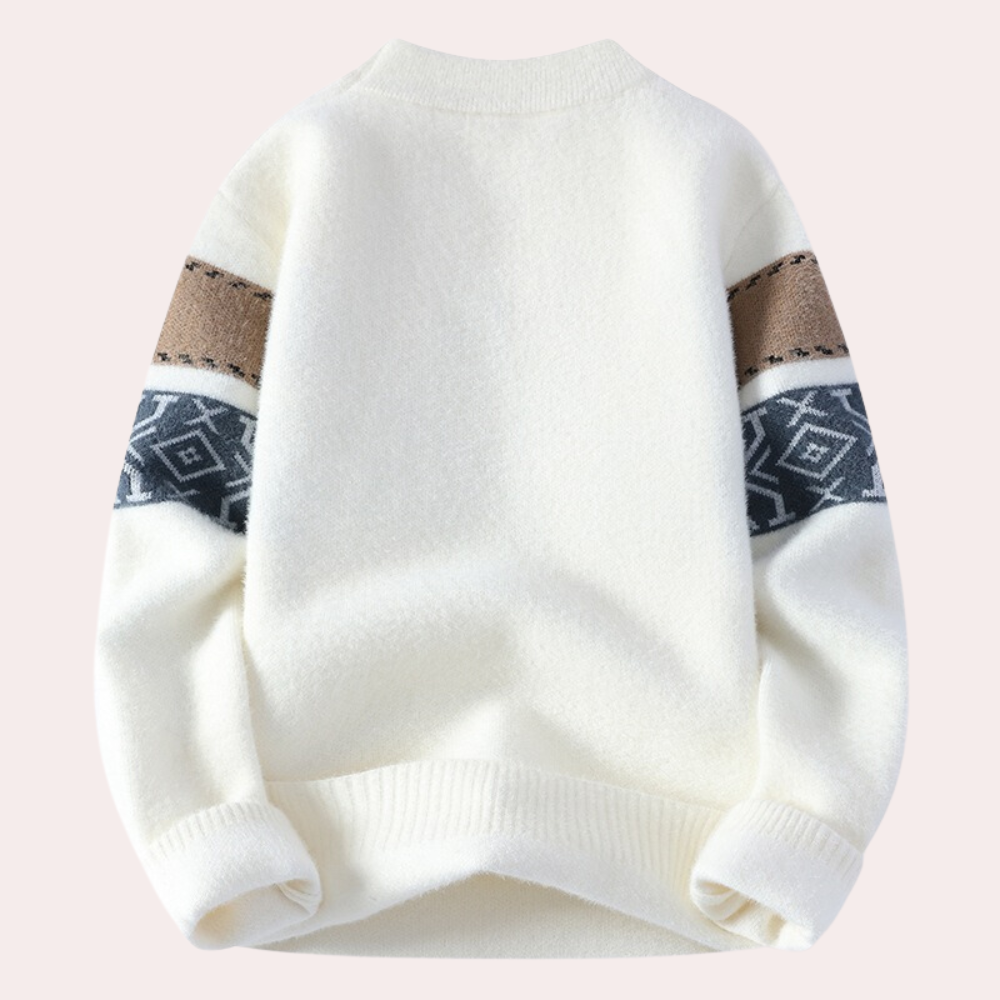 Men’s Nordic Knit Sweater | Warm & Stylish | Winter Casual Wear