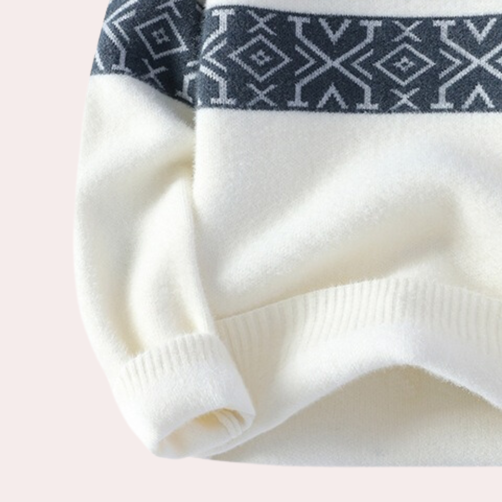 Men’s Nordic Knit Sweater | Warm & Stylish | Winter Casual Wear