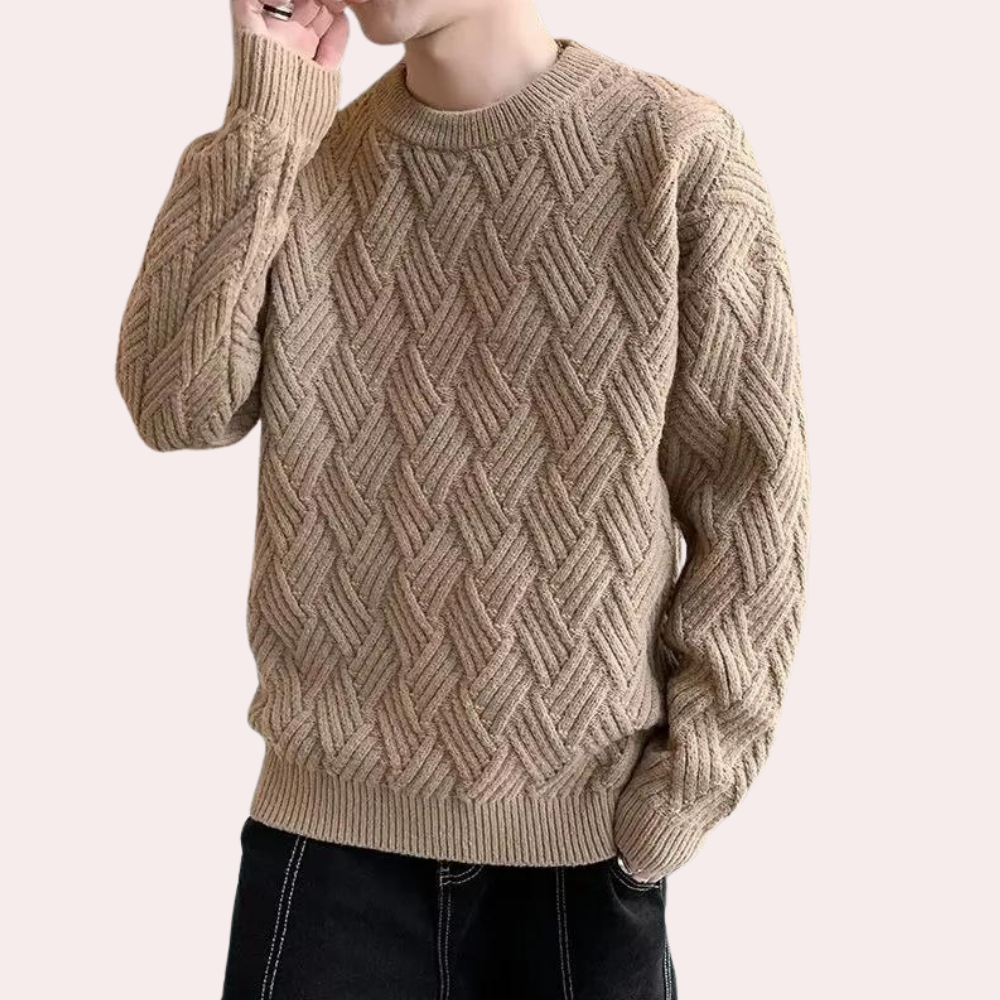 Textured Cable Knit Sweater | Cozy & Stylish | Classic Design