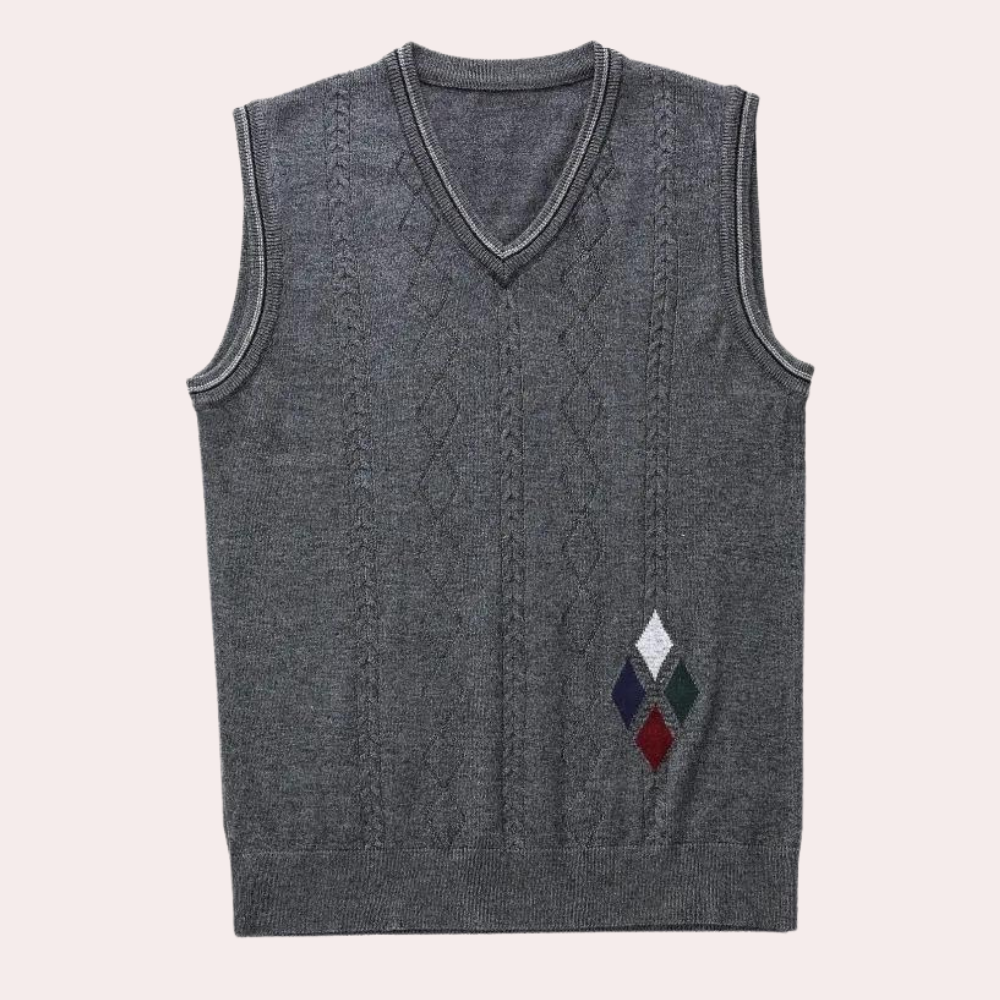 Men’s V-Neck Sweater Vest | Classic & Stylish | Lightweight Knitwear