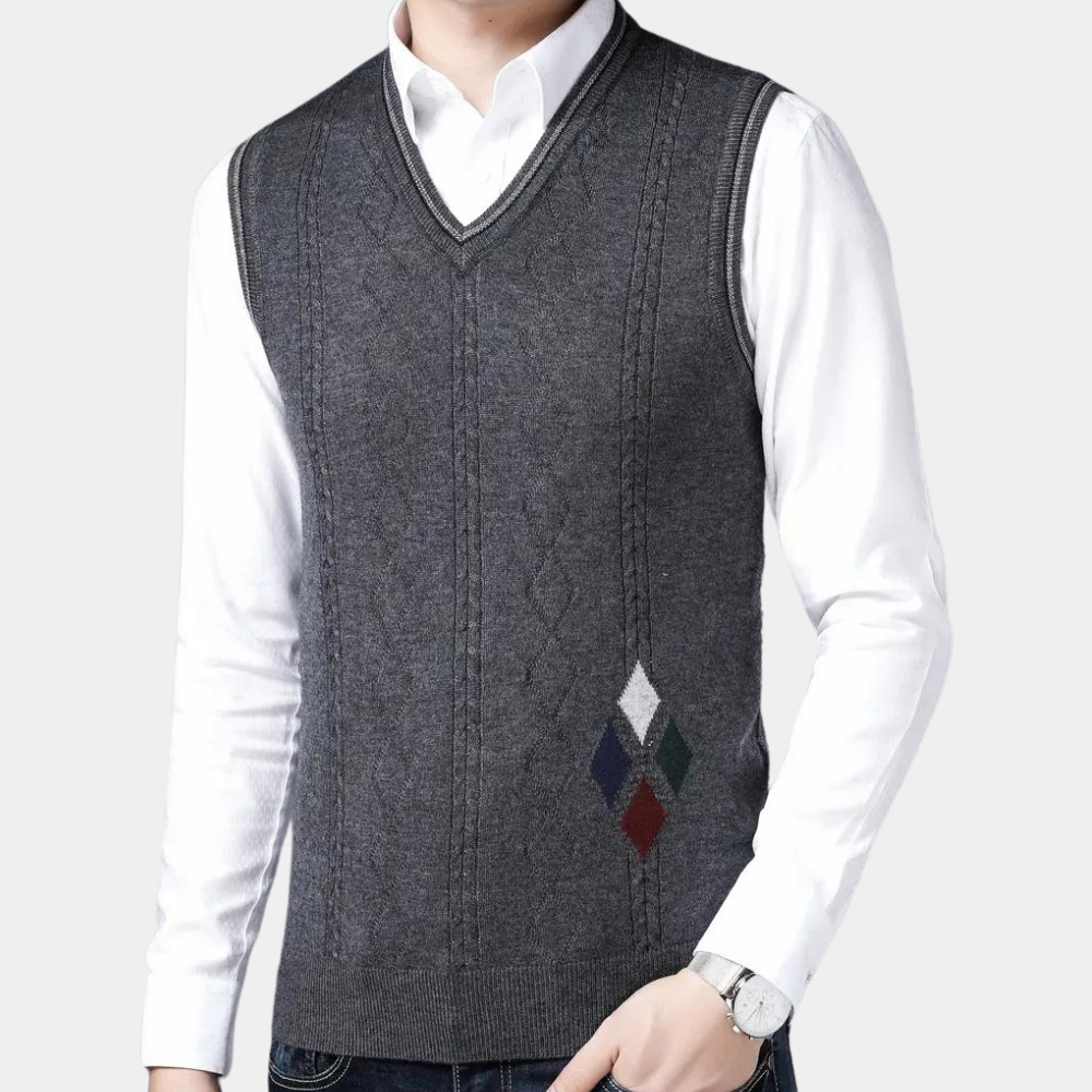 Men’s V-Neck Sweater Vest | Classic & Stylish | Lightweight Knitwear