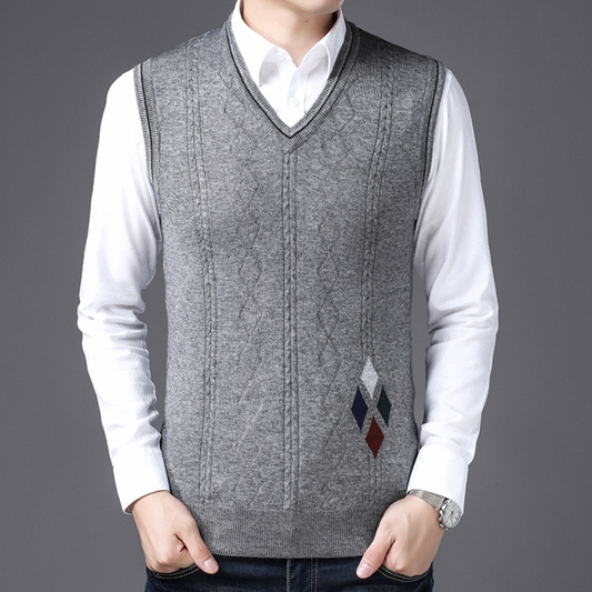 Men’s V-Neck Sweater Vest | Classic & Stylish | Lightweight Knitwear