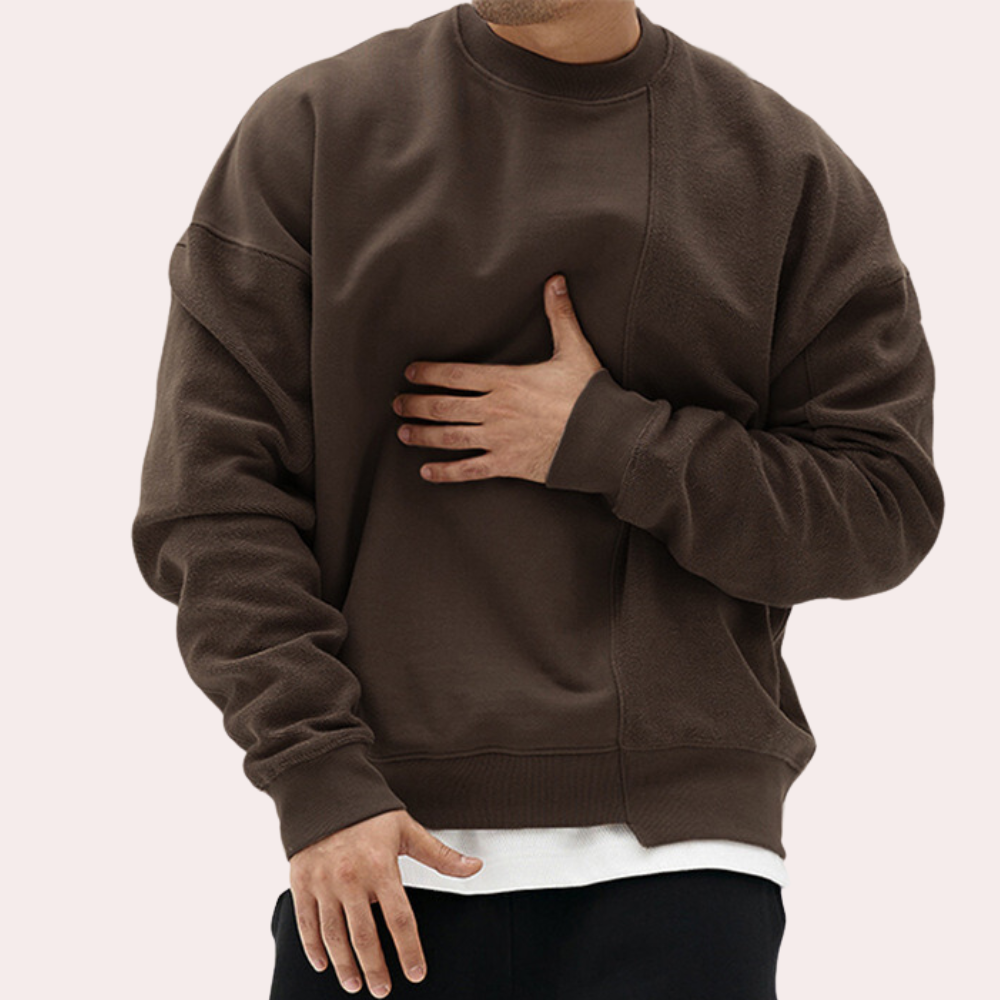 Two-Tone Oversized Sweatshirt | Minimalist & Modern | Cozy Streetwear