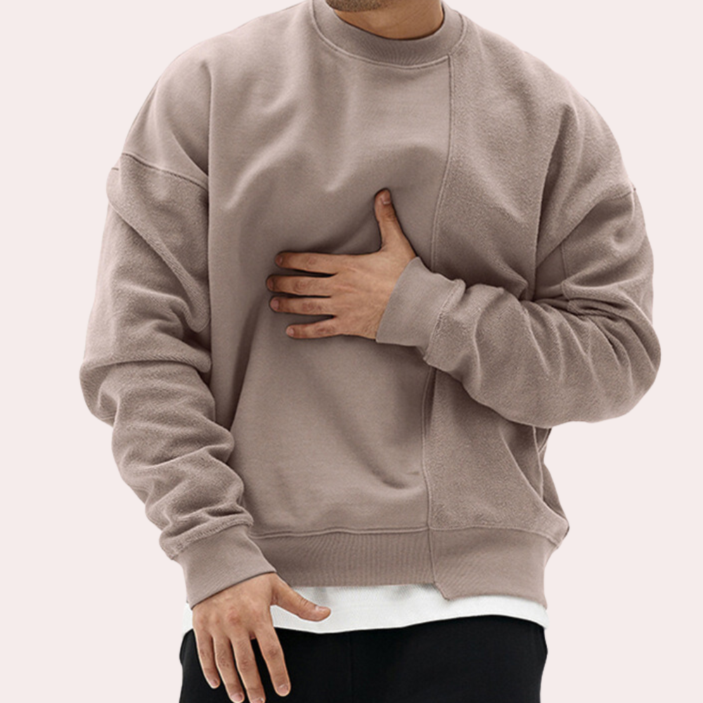 Two-Tone Oversized Sweatshirt | Minimalist & Modern | Cozy Streetwear