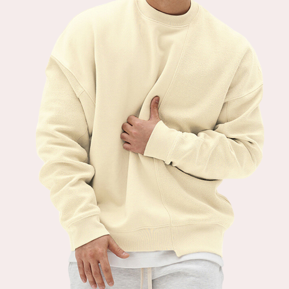 Two-Tone Oversized Sweatshirt | Minimalist & Modern | Cozy Streetwear