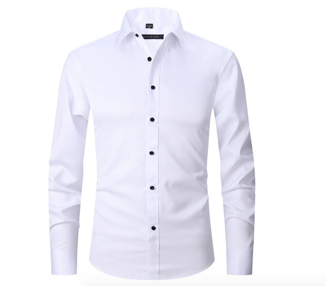 Stretch Dress Shirt | Slim Fit | Wrinkle-Resistant & Stylish