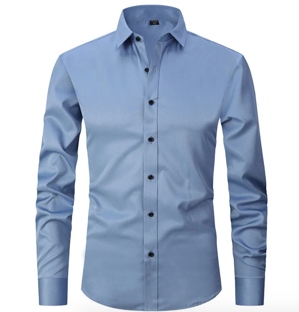 Stretch Dress Shirt | Slim Fit | Wrinkle-Resistant & Stylish