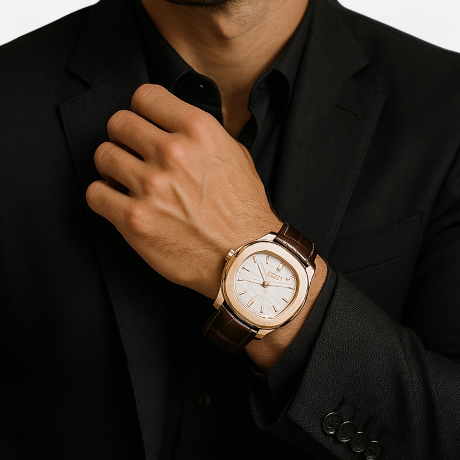 The Gentleman’s Brand | Rose Gold Leather Watch | Timeless. Elegant. Refined.