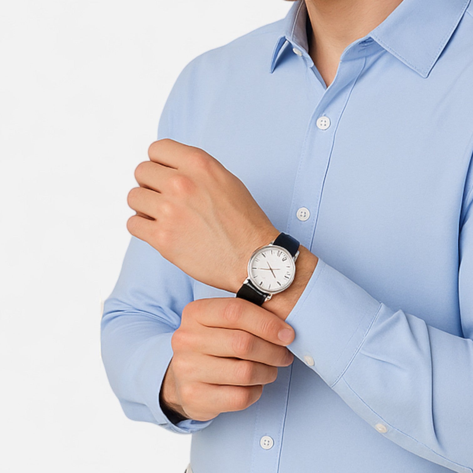 The Gentleman’s Brand | Prestige Watch – Men’s Stainless Steel Quartz Timepiece for Formal Elegance