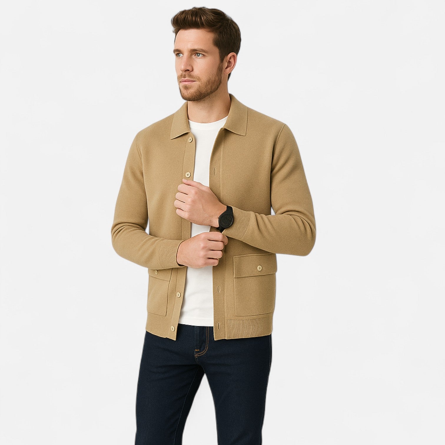 The Gentleman’s Brand | Men’s Cashmere Cardigan – Button-Up Soft Knit in a Classic Fit