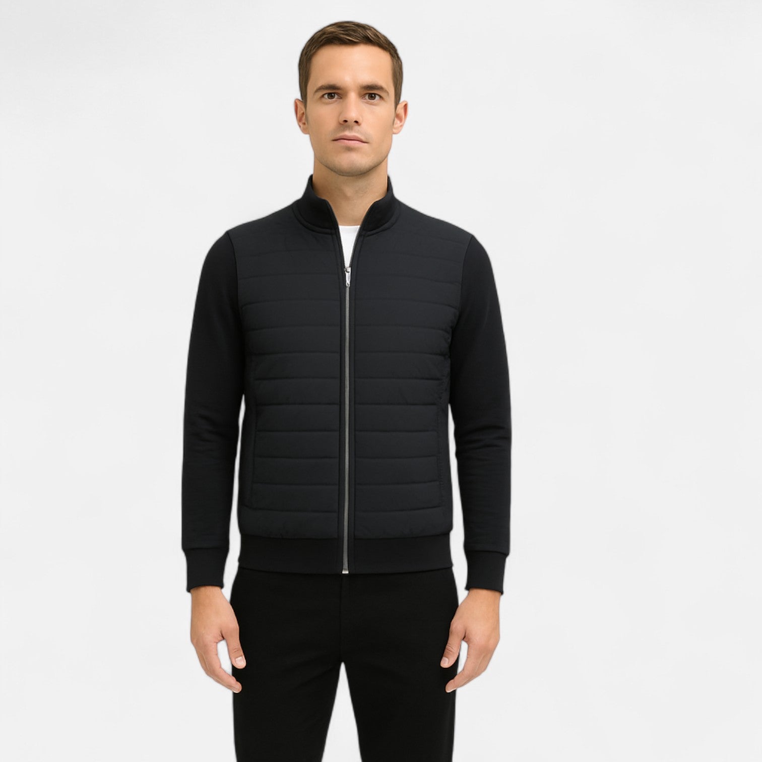 The Gentleman’s Brand | The Quilted Hybrid Jacket – Contemporary Warmth, Tailored Function