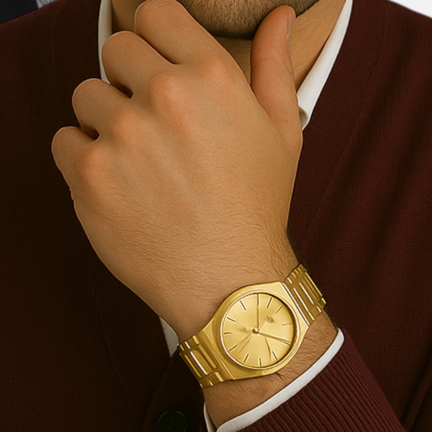 The Gentleman’s Brand | Old Money Metal Watch – Minimalist Stainless Steel Timepiece