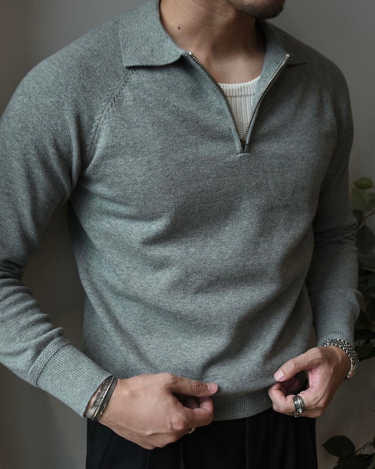 Zip Polo Sweater | Knit | Smart-Casual & Comfortable