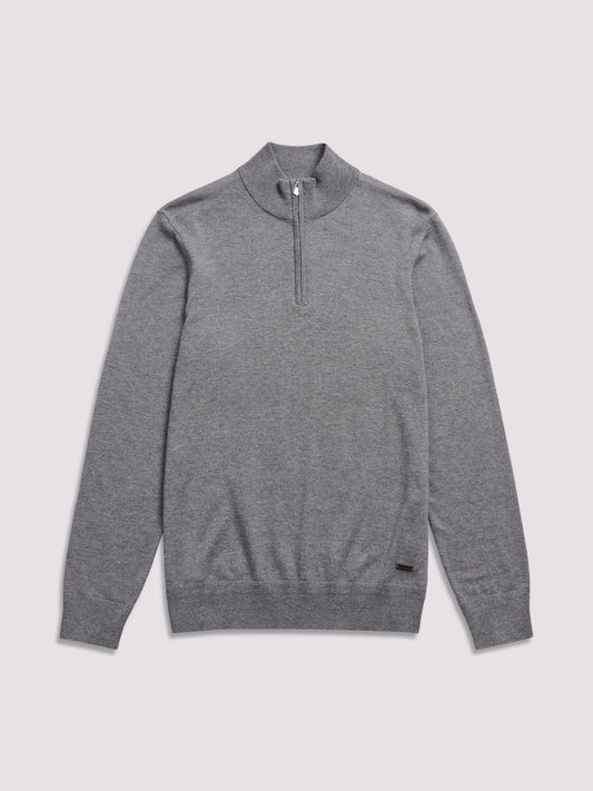 Half-Zip Sweater | Wool Blend | Warm & Stylish