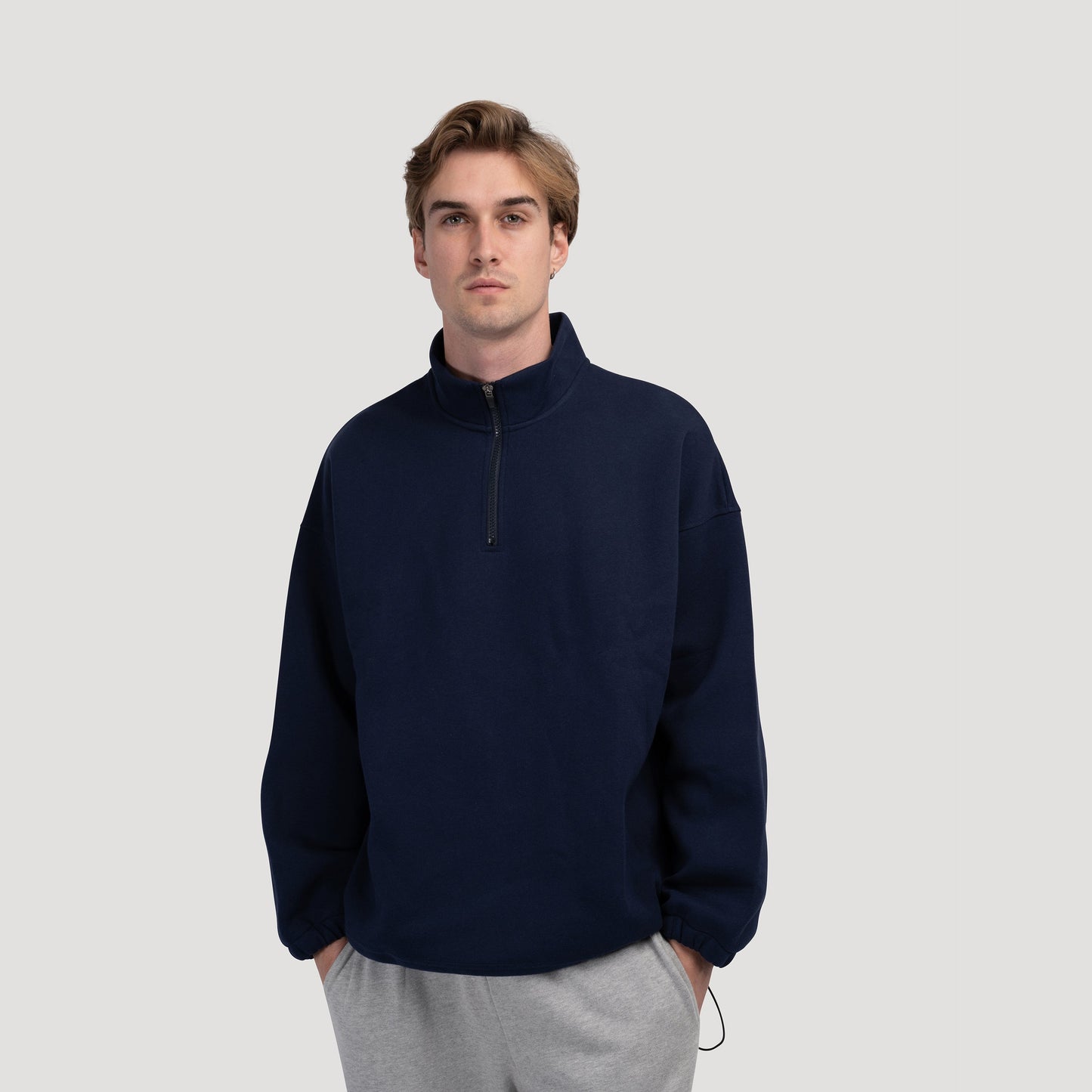 Half-Zip Pullover | Cotton Blend | Casual & Stylish