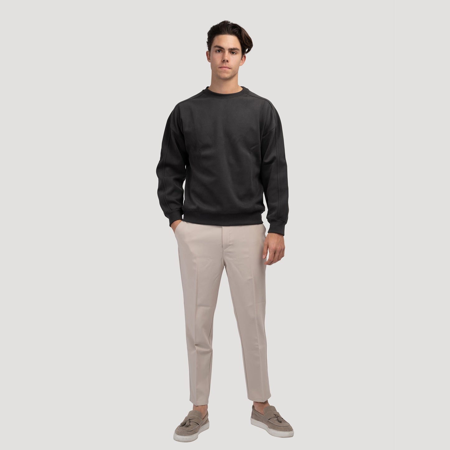 Slim Tapered Trousers | Cotton Blend | Smart & Comfortable