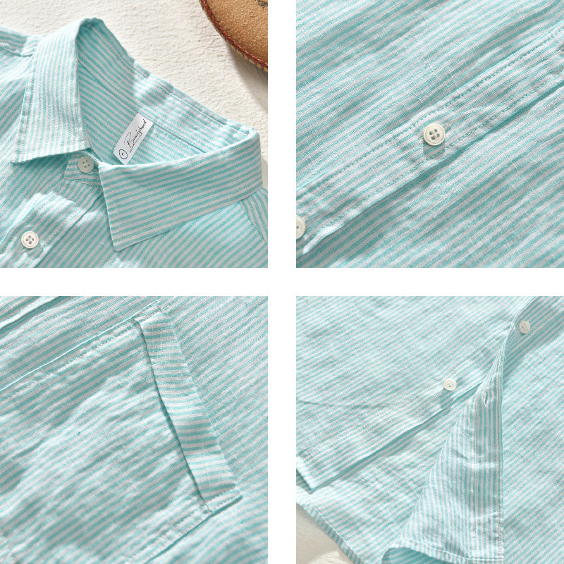 Striped Cotton Shirt | Lightweight | Casual & Breathable