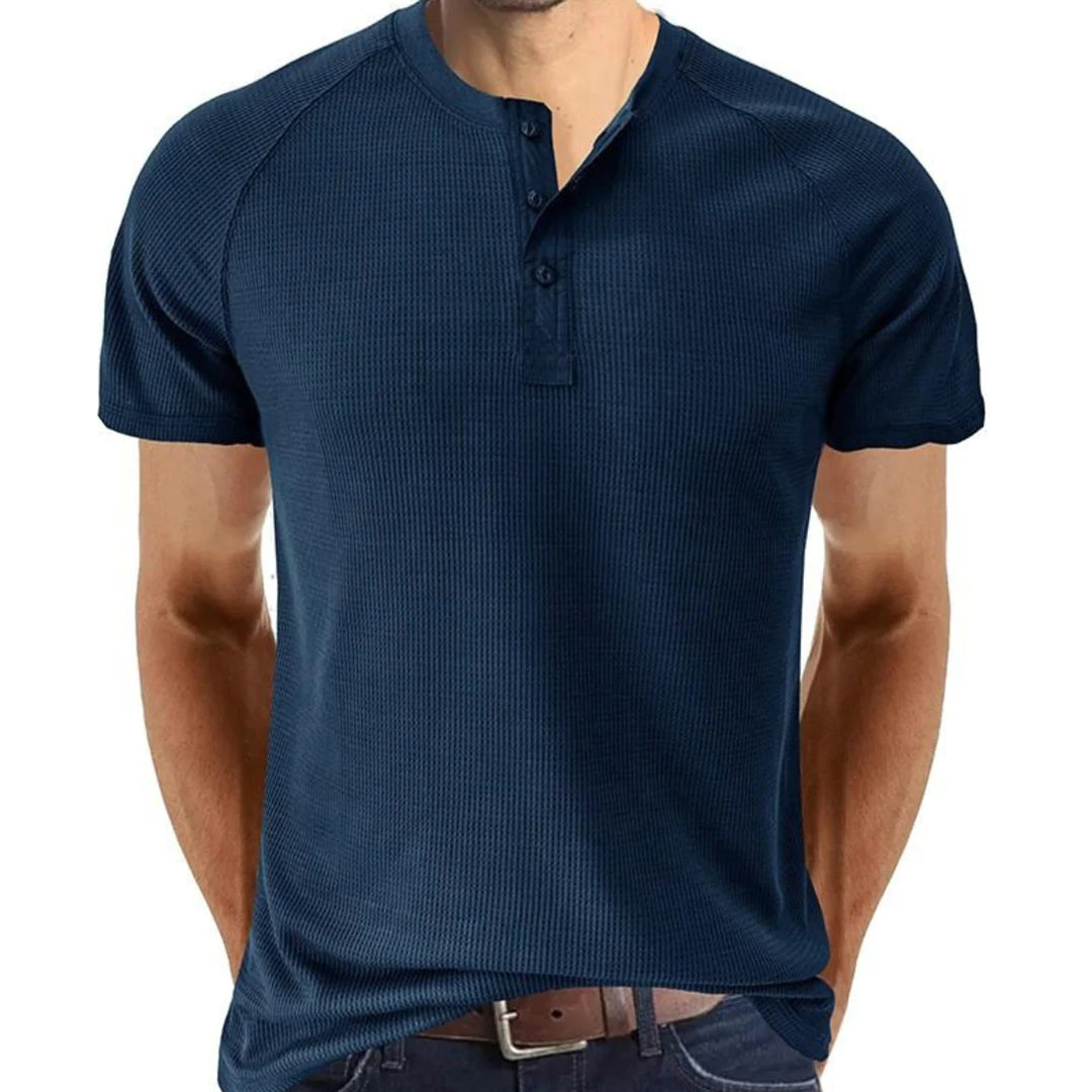 Men’s Henley T-Shirt | Short Sleeve | Casual & Stylish