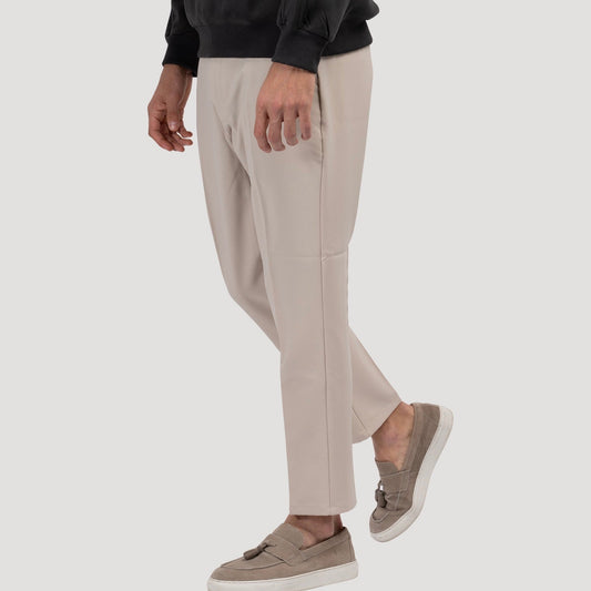 Slim Tapered Trousers | Cotton Blend | Smart & Comfortable