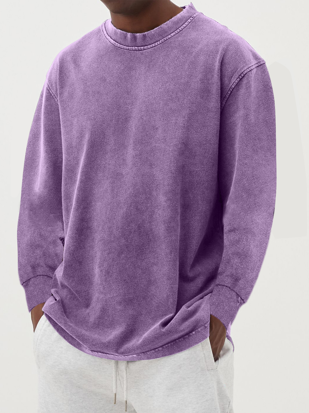 Oversized Vintage-Wash Sweatshirt | Cotton Blend | Soft & Stylish