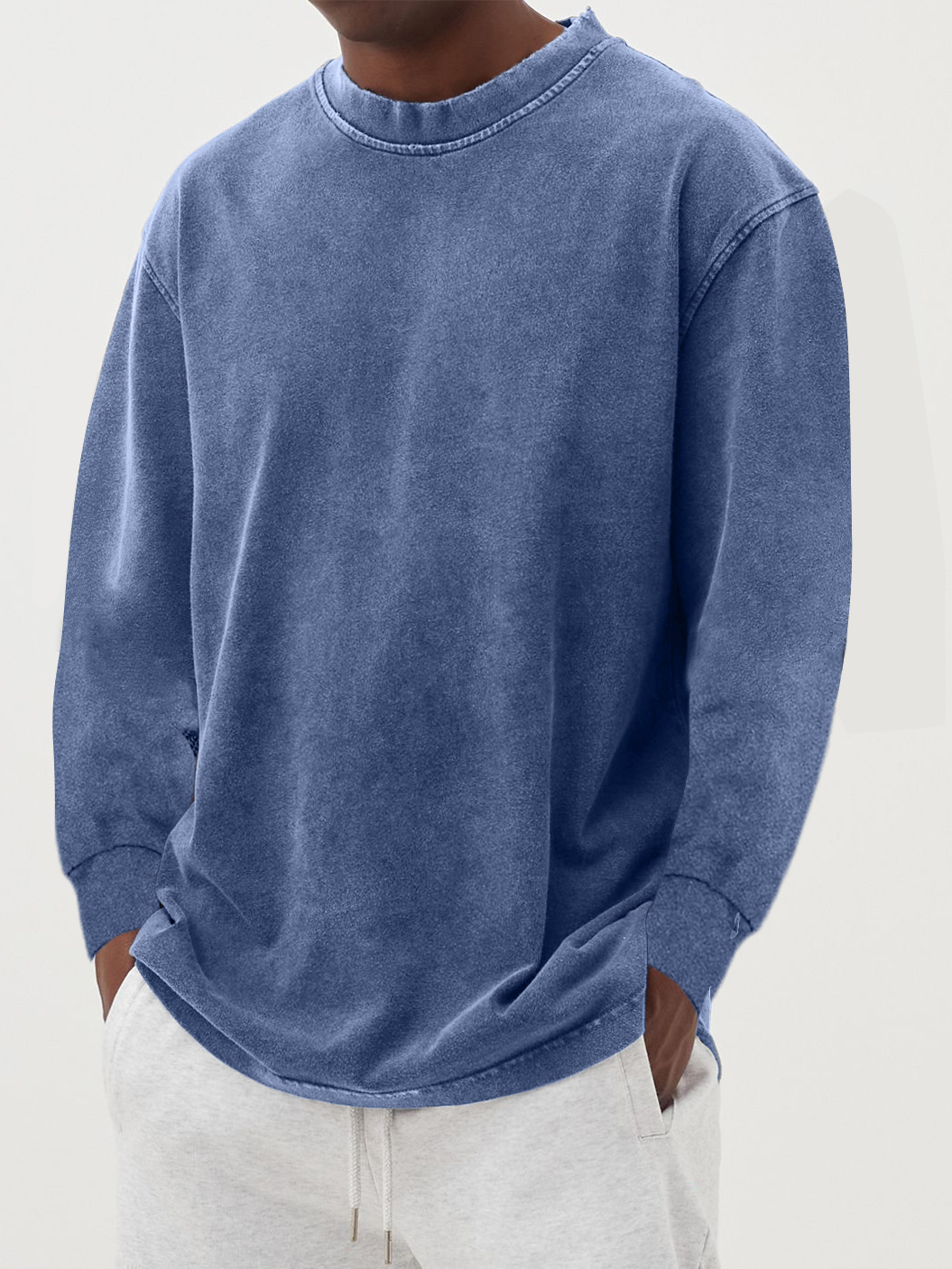 Oversized Vintage-Wash Sweatshirt | Cotton Blend | Soft & Stylish