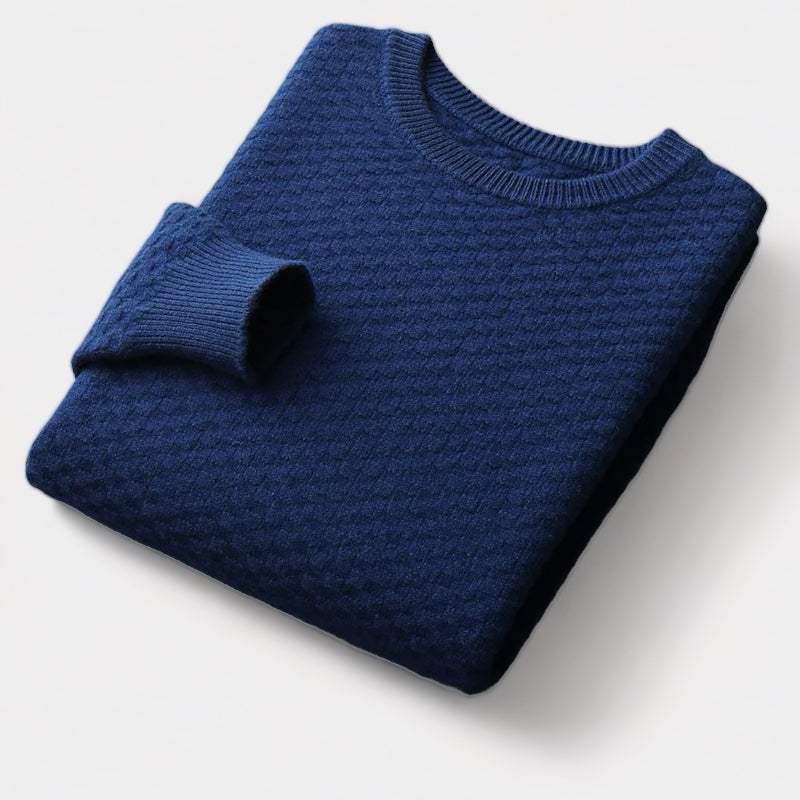 Textured Knit Sweater | Wool Blend | Warm & Stylish