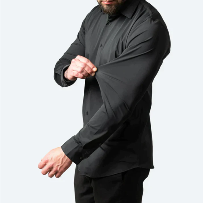 Stretch Dress Shirt | Slim Fit | Wrinkle-Resistant & Stylish