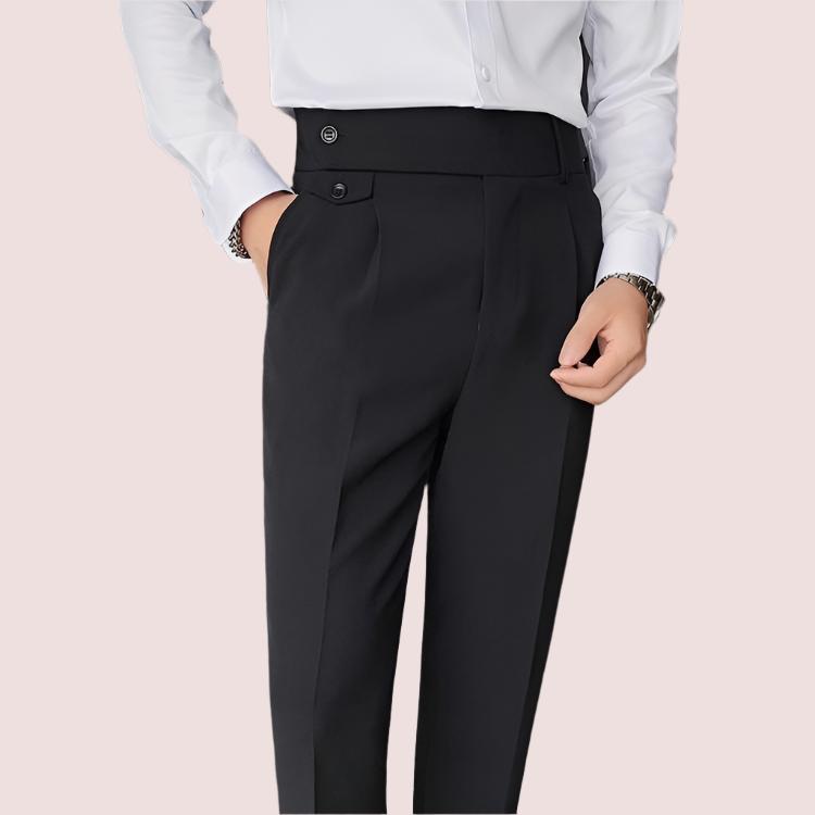 High-Waisted Pleated Trousers | Tailored Fit | Elegant & Versatile