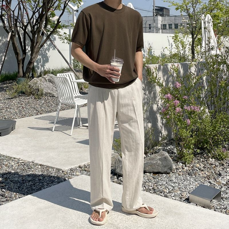 Linen Drawstring Pants | Breathable & Lightweight | Casual Comfort