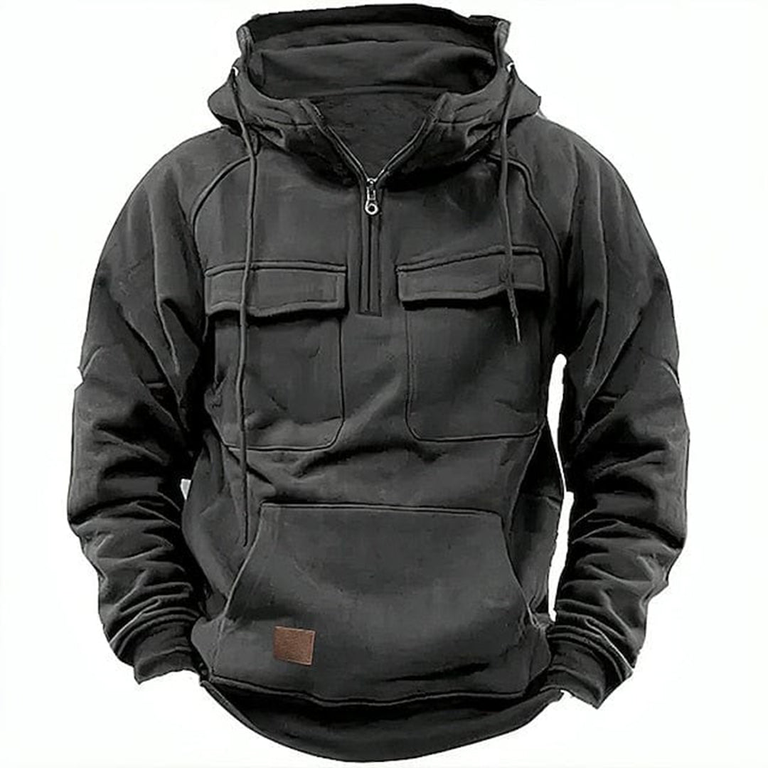 Tactical Pullover Hoodie | Heavy-Duty & Warm | Outdoor-Ready