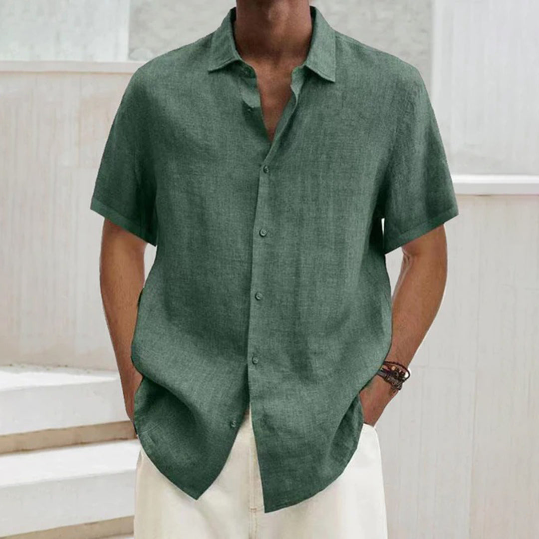 Linen Short-Sleeve Shirt | Lightweight & Breathable | Perfect for Summer