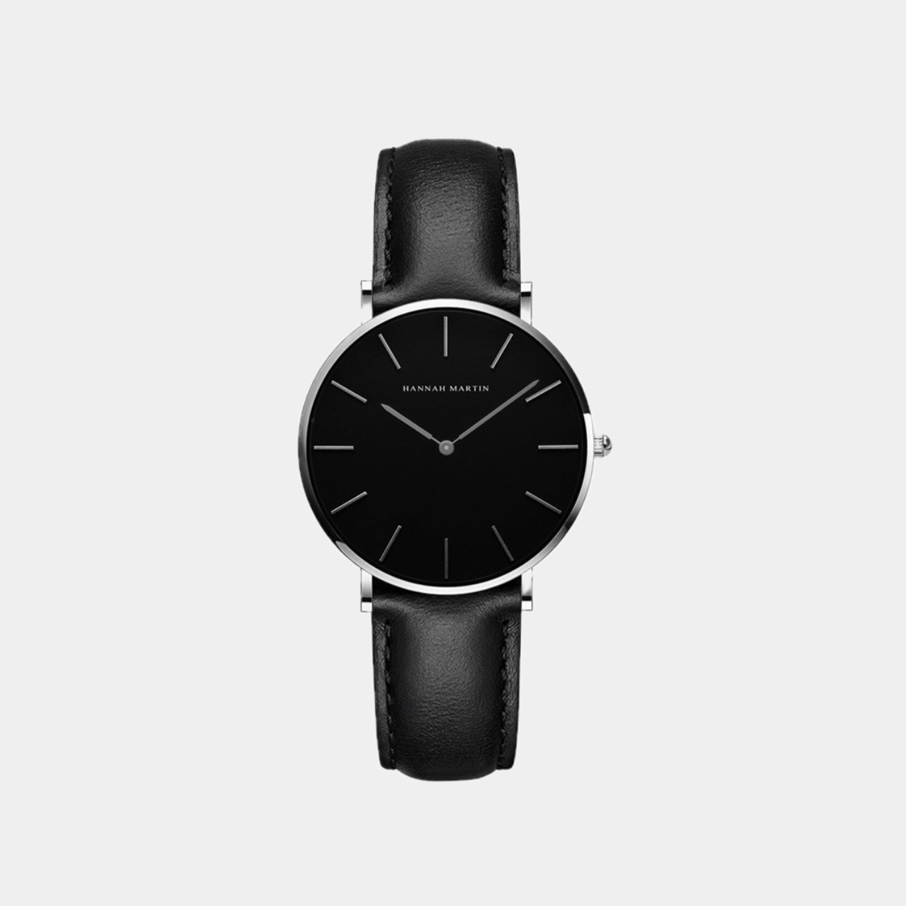 Minimalist Leather Strap Watch | Stainless Steel | Sleek & Timeless