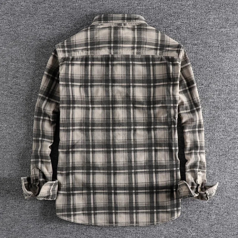 Men’s Plaid Flannel Shirt | Long Sleeve | Warm & Stylish